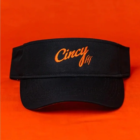 NWT Cincy Black and Orange Visor, Bengals, CINCINNATI (gift from a player) - Picture 1 of 12